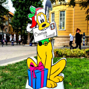 13 Figura 3D - CĂINELE PLUTO cu inscripţie