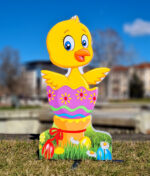 Figura 3D - Rățușcă galbenă într-un ou colorat