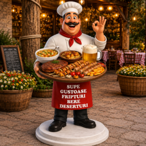 FIGURĂ PUBLICITARE – GĂTIȚI CU O TAVĂ DE CARNE DELICIOASĂ